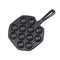 18Cm Cast Iron Takoyaki Fry Pan Octopus Balls Maker 12 Hole Grill Mold