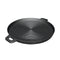 34Cm Round Ribbed Cast Iron Frying Pan With Handle