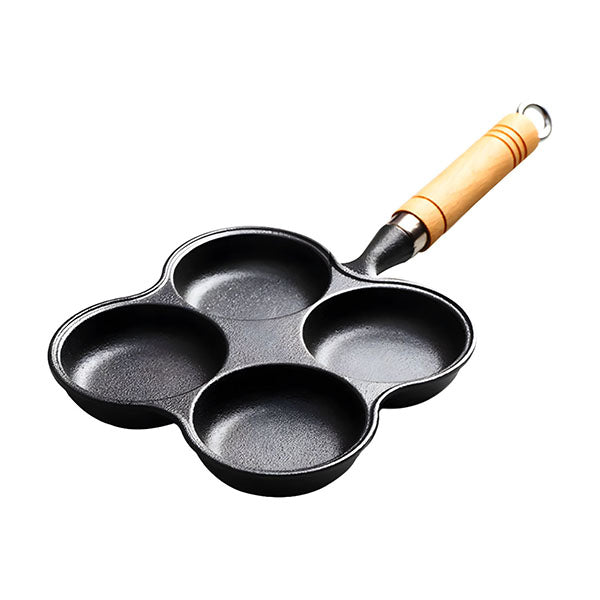 4 Mold Multi Portion Cast Iron Fry Pan