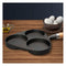 Soga 3 Mold Cast Iron Fried Egg Pancake Omelette Non Stick Fry Pan