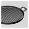 30Cm Ribbed Cast Iron Frying Pan Skillet Coating Steak Sizzle Platter