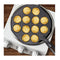 18Cm Cast Iron Takoyaki Fry Pan Octopus Balls Maker 12 Hole Grill Mold