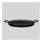 30Cm Ribbed Cast Iron Frying Pan Skillet Coating Steak Sizzle Platter