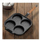 Soga 2X 4 Mold Cast Iron Breakfast Pancake Omelette Non Stick Fry Pan