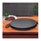 28Cm Ribbed Cast Iron Frying Pan Skillet Coating Steak Sizzle Platter