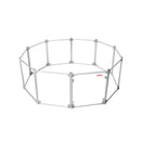 Pet Playpen Transparent Acrylic Folding Dog Fence Kennel 10 Panel
