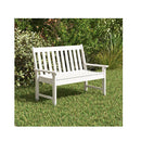 Outdoor All Weather Hdpe Patio Bench With High Backrest For 2 Person