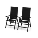 Patio Folding Chair Set With Soft Padded Seat For Porch Pool Camping