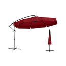 Patio Cantilever Offset Hanging Umbrella With Cover Tilt Adjustment