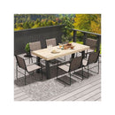 2 Pieces Furniture Outdoor Dining Chairs With Seat And Backrest