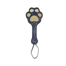 Sex And Mischief Cougar Paw Paddle Navy Blue Gold Spanking Paddle