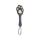 Sex And Mischief Cougar Paw Paddle Navy Blue Gold Spanking Paddle