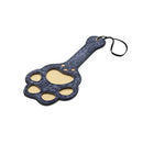 Sex And Mischief Cougar Paw Paddle Navy Blue Gold Spanking Paddle