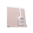 Cat Litter Box Fully Enclosed Kitty Coffee And Grey