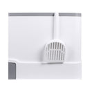 Cat Litter Box Fully Enclosed Kitty Coffee And Grey