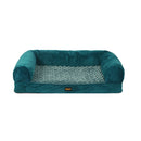Pet Bed Sofa Dog Bedding Soft Warm Blue