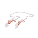 Sex And Mischief Peaches N Creame Pearl Nipple Clamps Peach Restraints