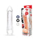 Size Up 3 Inch See Thru Penis Extender with Ball Clear Penis Sleeve