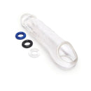 Size Up 3 Inch See Thru Penis Extender with Ball Clear Penis Sleeve