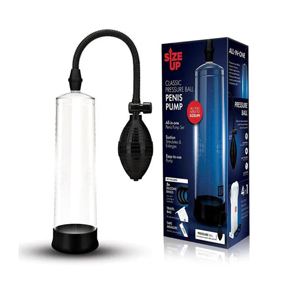 Size Up Classic Ball Penis Pump Clear Penis Pump