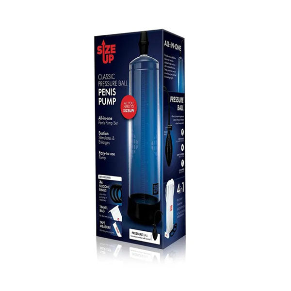 Size Up Classic Ball Penis Pump Clear Penis Pump