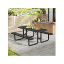 Outdoor Picnic 184Cm Table And Bench Set For 8