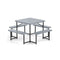 Picnic Square Table Bench Set Outdoor
