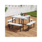 Picnic Square Table Bench Set Outdoor