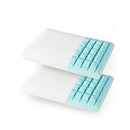3D Cutting Cooling Gel Memory Foam Pillow Set Of 2 With Pillowcase