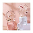 2X Pink 360 Degree Rotating Led Light 2 Layered Jewelry Storage Box