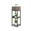 3 Tier Indoor Corner Tall Plant Stand With Drawer