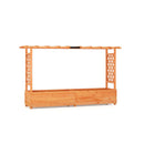 Raised Garden Bed With Arch Trellis For Vine Climbing Plant Flower