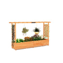 Raised Garden Bed With Arch Trellis For Vine Climbing Plant Flower