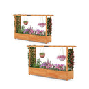 Raised Garden Bed With Arch Trellis For Vine Climbing Plant Flower