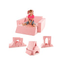 8 Pieces Kids Modular Play Sofa With Detachable Cover For Playroom