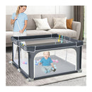 124Cm Foldable Baby Playpen Interactive Activity Center With Balls