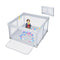 124Cm Foldable Baby Playpen Interactive Activity Center With Balls