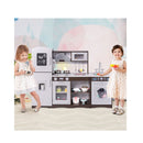 Kids Kitchen Playset Corner Toy Wooden Kitchen Set