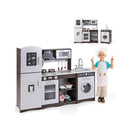 Kids Kitchen Playset Corner Toy Wooden Kitchen Set