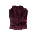 Bambury Channel Fleece Robe Plum