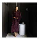 Bambury Channel Fleece Robe Plum