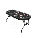 Foldable Poker Table For Blackjack Texas Hold Casino Leisure Game