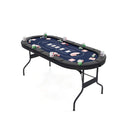 Foldable Poker Table For Blackjack Texas Hold Casino Leisure Game