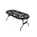 Foldable Poker Table For Blackjack Texas Hold Casino Leisure Game