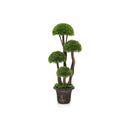 90 Cm Artificial Cedar Topiary Tree With Trunk Cement Filled Pot