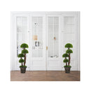 90 Cm Artificial Cedar Topiary Tree With Trunk Cement Filled Pot