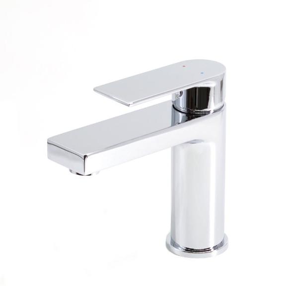 Prato Bathroom Single Lever Basin Mixer Tap Luxury Chrome