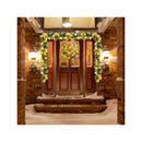 Pre Lit Christmas Wreath And Christmas Rattan