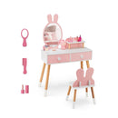 2 In 1 Princess Makeup Dressing Desk With Mirror