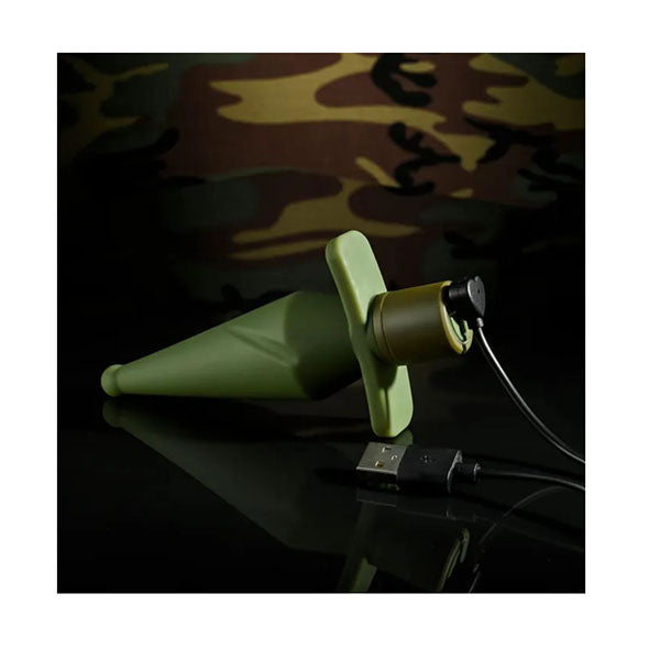 Selopa The Private Green 13 Cm Rechargeable Vibrating Butt Plug